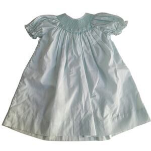 Petit Ami Mint Green Smocked Dress